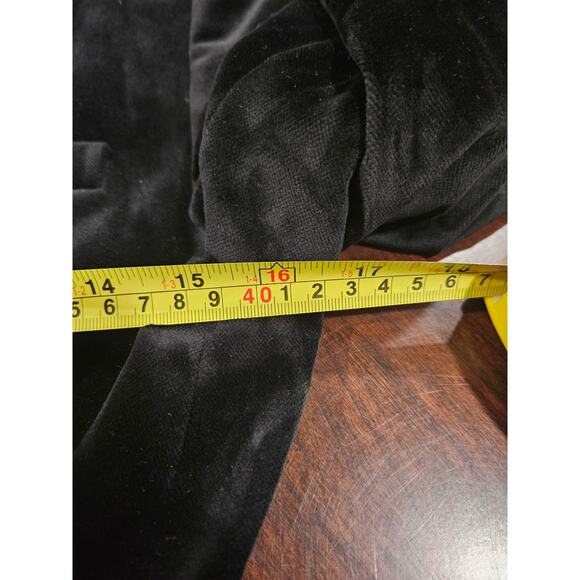 J. Crew Black Velvet One Button Blazer Jacket Gold Crest Button Sz 0 Women's - Picture 6 of 7